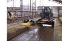 Mat-Mate Free Stall Mattress Brush for Use in Dairy Herd Managment - Video