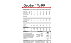 Geodren - Model W-PP - High Tenacity Woven Geotextile Brochure