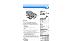 Cat - Model 230 3FR - Ceramic Plunger Pump Brochure