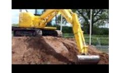 Strickland 60`` Ditching Bucket on New Holland E85c Machine - Plantworx Video