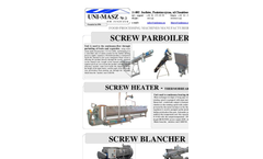 Skew Screw Blancher Unit Brochure