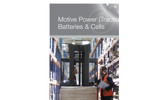 Model PzS & PzB - Motive Power Traction Batteries - Brochure