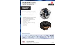 Hilliard - Model Friction - Torque Limiters - Brochure