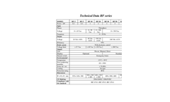 Model RF series - Wind Charge Regulator Brochure