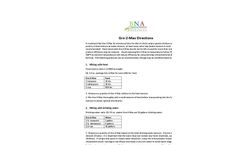 Gro-2-Max Directions Datasheet