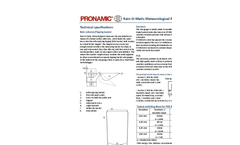 Pronamic - Meteorological Rain And Precipitation Sensor - Brochure