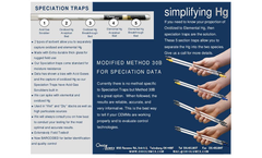 Speciation Sorbent Traps Brochure