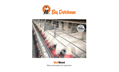 UniVent Manure Belt Battery for Laying Hens - Brochure