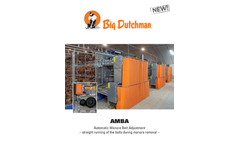 Big-Dutchman - Automatic Manure Belt Adjustment (AMBA) System - Brochure