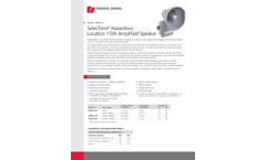 Federal Signal SelecTone - Model 300GCX - Hazardous Location Amplified Speaker - Datasheet