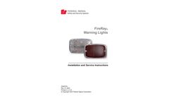 Federal Signal FireRay - Exterior Mount LED Perimeter Light - Manual