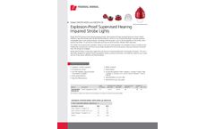 Model 24XSTHI-MOD and 24XSTHI-CN - Explosion-Proof Supervised Hearing Impaired Strobe Lights - Datasheet