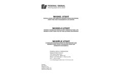 Federal Signal - Model 27XST - Explosion-Proof Supervised Strobe Light - Manual