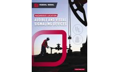 Federal Signal - Hazardous Location Audible and Visual Signaling Devices - Brochure