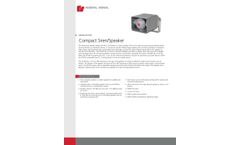 Federal Signal - Model DS100 100 Watt - Compact Siren/Speaker - Datasheet