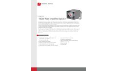 Federal Signal - Model DSA1 100W - Non-amplified Speaker - Datasheet