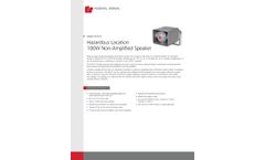 Federal Signal - Model DSA1X - 100W - Hazardous Location Non Amplified Speaker - Datasheet