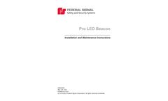 Federal Signal Pro - LED Beacon Light - Manual
