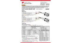 Federal Signal - Model 416300 Series - LED Flush Mount Kit - Manual