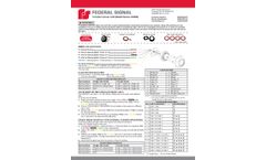Federal Signal - Model 416900 Series - Tir-Color Corner LED - Manual