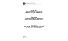 Federal Signal MicroStat - Model MSL - Status Indicator - Manual