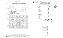 Federal Signal - Model RSL-SM and RSL-SMM - Radiant Sound Modules - Manual