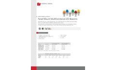 Federal Signal - Model PMLMP and PMLST - Panel Mount Multifunctional LED Beacons - Brochure