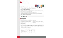 Federal Signal Electraray - Model 225XL - Hazardous Location LED Warning Light - Brochure