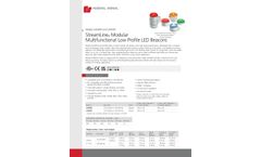 Federal Signal StreamLine - Model SLM300 and SLM350 - Modular Multifunctional Low Profile LED Beacons - Brochure