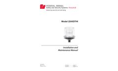 Federal Signal Electraray - Model 224XSTHI - Hazardous Location Supervised Hearing Impaired Strobe Light - Manual