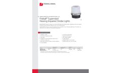 Federal Signal Fireball - Model FB24STHI and FB24STHI-024C-CN - Supervised Hearing Impaired Strobe Warning Light - Datasheet