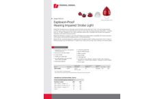 Federal Signal - Model FSEX-HI - Hearing Impaired Explosion-Proof Strobe Light - Datasheet
