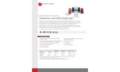 Federal Signal StreamLine - Model LP3E, LP3M, LP3P, LP3S, and LP3T - Low Profile Strobe Light - Datasheet