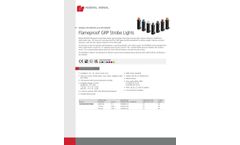 Federal Signal - Model WV450XD and WV450XE - Flameproof GRP Strobe Lights - Datasheet