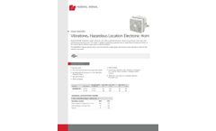 Federal Signal Vibratone - Model 450EWBX - Hazardous Location Electronic Horn - Datasheet