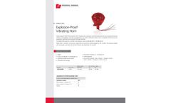 Federal Signal - Model FHEX - Explosion-Proof Vibrating Horn - Datasheet