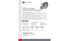 Federal Signal SelecTone - Model 302GCX - Hazardous Location 30W Amplified Speaker - Datasheet