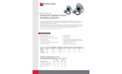 Federal Signal SelecTone - Model 304X and 314X - Explosion-Proof Amplified Speaker - Datasheet