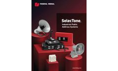 Federal Signal SelecTone - Industrial Public Address Systems - Brochure