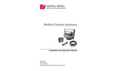 Federal Signal - Reverse Camera/Monitor Systems - Manual