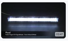 Federal Signal CN SignalMaster 4-Head Front Flash Patterns (Red_Blue_White) - Video