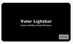 Federal Signal Valor Lightbar Front and Rear Flash Patterns - Video