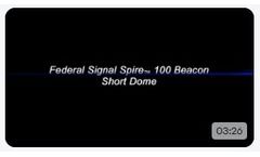Federal Signal Spire 100 LED Beacon, Short Dome - Video
