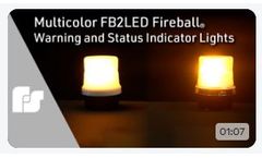 Multicolor FB2LED Fireball Warning and Status Indicator Lights - Video