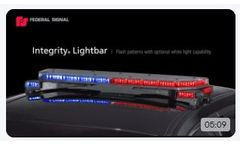 Federal Signal Integrity Lightbar Flash Patterns - Video