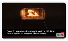 Federal Signal 10 Navigator Lightbar Flash Patterns - Video