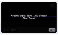 Federal Signal Spire 200 LED Beacon, Short Dome - Video