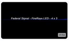 Federal Signal FireRay LED 4x3 Perimeter Light Flash Patterns - Video