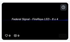 Federal Signal FireRay LED 6x4 Perimeter Light Flash Patterns - Video