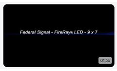 Federal Signal FireRay LED 7x3 Perimeter Light Flash Patterns - Video